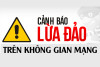 Cảnh báo Lừa đảo chiếm đoạt tài sản trên không gian mạng
